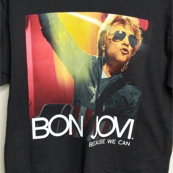 Bon Jovi Because We Can Tee - Size M - EUC - Picture 1 of 5